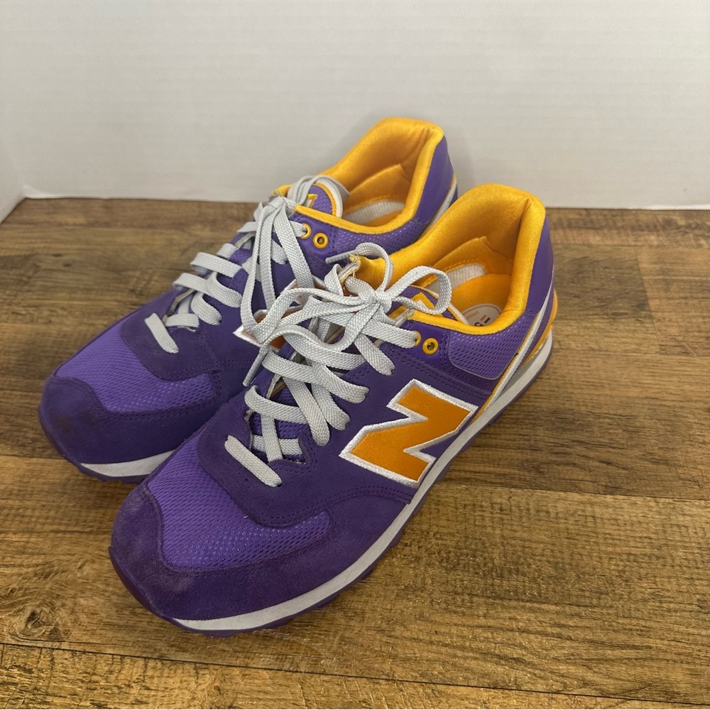 New Balance Purple and Yellow Sneakers Women's 10